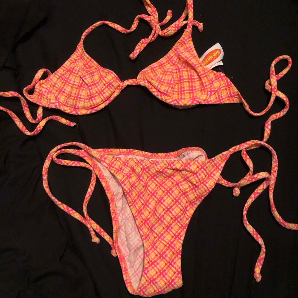 💕3/$20! Crochet String Bikini